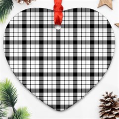 MacFarlane Tartan Heart Ornament (Two Sides) from ArtsNow.com Front