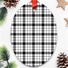 MacFarlane Tartan Oval Ornament (Two Sides) from ArtsNow.com Front
