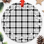 MacFarlane Tartan Round Filigree Ornament (Two Sides)