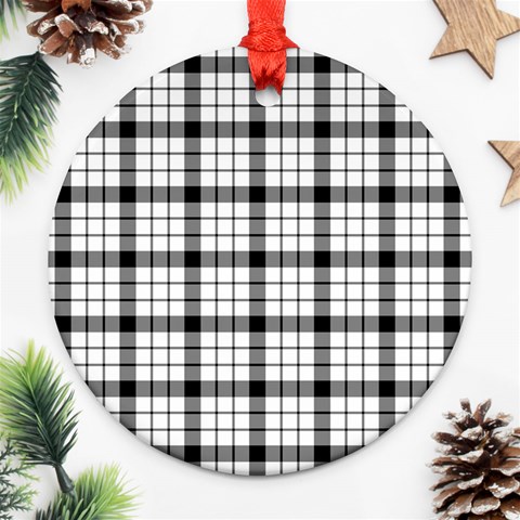 MacFarlane Tartan Ornament (Round) from ArtsNow.com Front