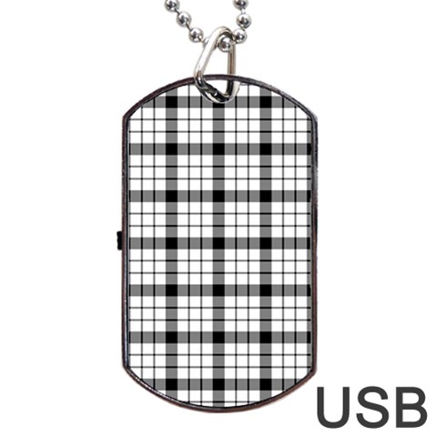 MacFarlane Tartan Dog Tag USB Flash (Two Sides) from ArtsNow.com Front