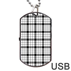 MacFarlane Tartan Dog Tag USB Flash (Two Sides) from ArtsNow.com Back
