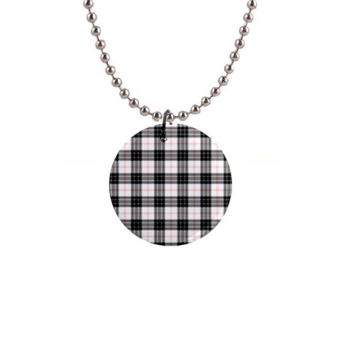 MacPherson Tartan 1  Button Necklace from ArtsNow.com Front