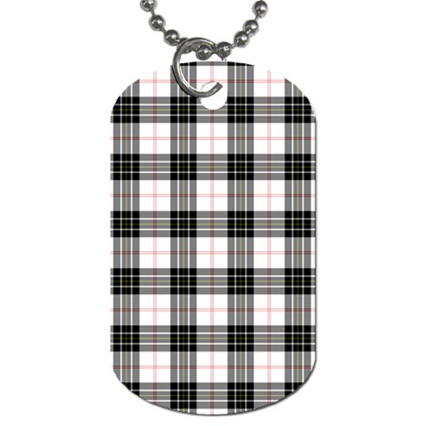 MacPherson Tartan Dog Tag (One Side) from ArtsNow.com Front