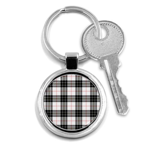 MacPherson Tartan Key Chain (Round) from ArtsNow.com Front