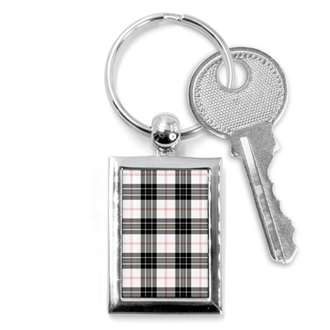 MacPherson Tartan Key Chain (Rectangle) from ArtsNow.com Front
