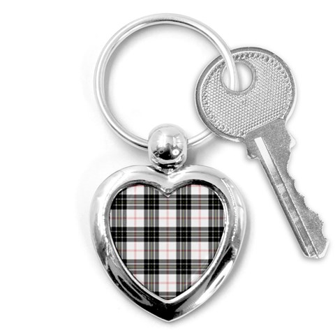 MacPherson Tartan Key Chain (Heart) from ArtsNow.com Front
