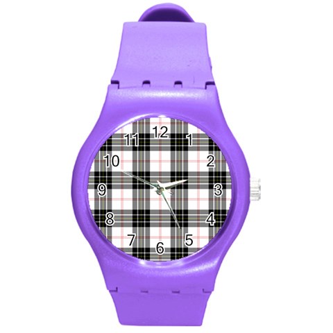 MacPherson Tartan Round Plastic Sport Watch (M) from ArtsNow.com Front