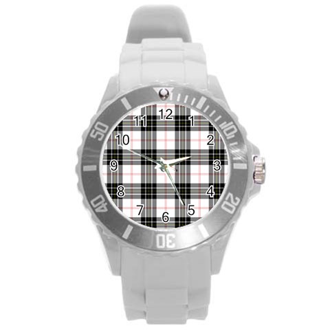 MacPherson Tartan Round Plastic Sport Watch (L) from ArtsNow.com Front