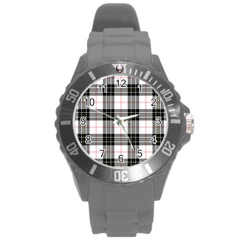 MacPherson Tartan Round Plastic Sport Watch (L) from ArtsNow.com Front