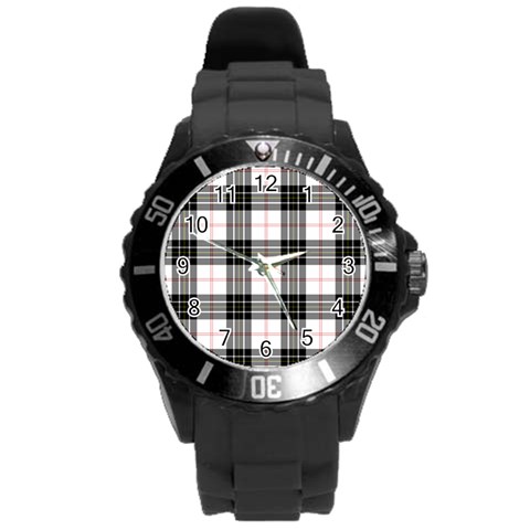 MacPherson Tartan Round Plastic Sport Watch (L) from ArtsNow.com Front