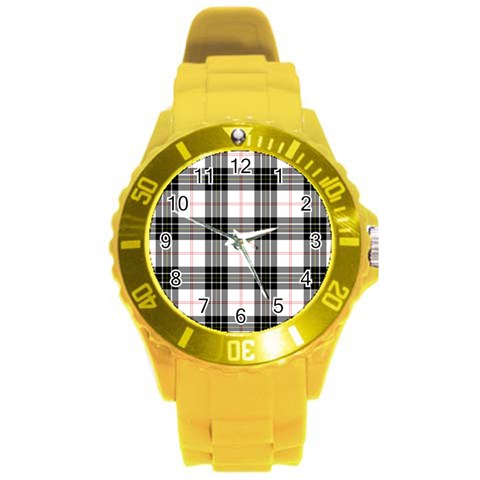 MacPherson Tartan Round Plastic Sport Watch (L) from ArtsNow.com Front