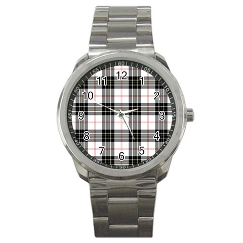 MacPherson Tartan Sport Metal Watch from ArtsNow.com Front