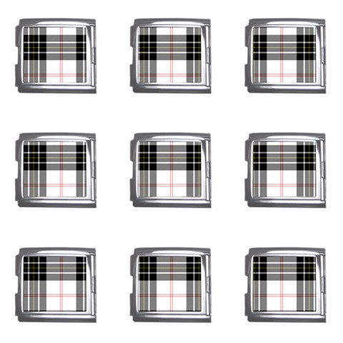 MacPherson Tartan Mega Link Italian Charm (9 pack) from ArtsNow.com Front