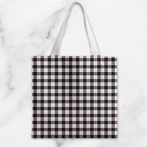 MacPherson Tartan Zipper Grocery Tote Bag from ArtsNow.com Front