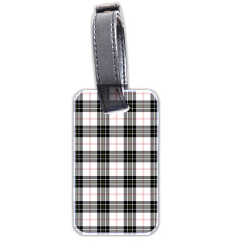 MacPherson Tartan Luggage Tag (Two Sides) from ArtsNow.com Back