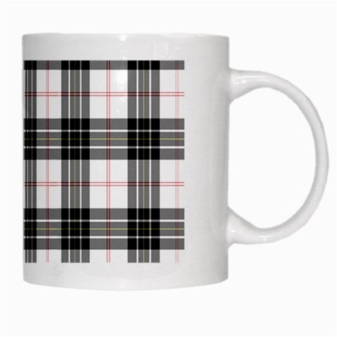 MacPherson Tartan White Mug from ArtsNow.com Right