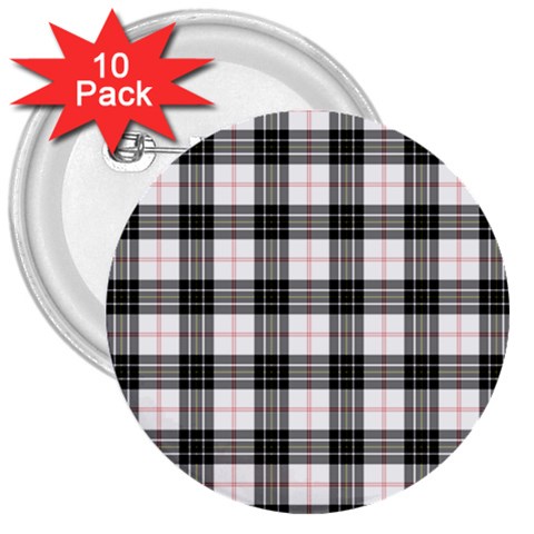 MacPherson Tartan 3  Button (10 pack) from ArtsNow.com Front