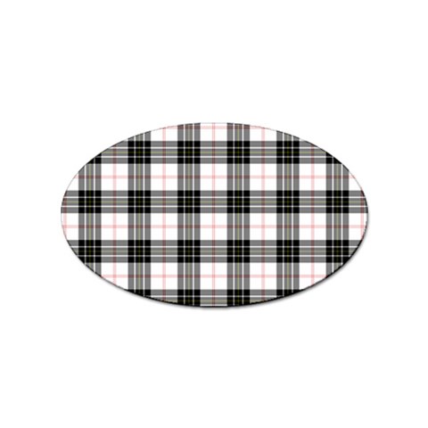 MacPherson Tartan Sticker Oval (10 pack) from ArtsNow.com Front