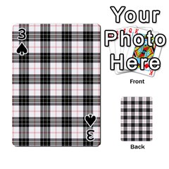 MacPherson Tartan Playing Cards 54 Designs from ArtsNow.com Front - Spade3