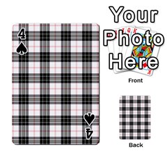 MacPherson Tartan Playing Cards 54 Designs from ArtsNow.com Front - Spade4