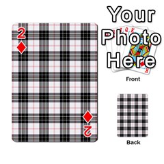 MacPherson Tartan Playing Cards 54 Designs from ArtsNow.com Front - Diamond2