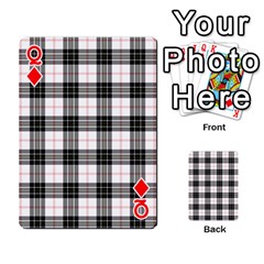 Queen MacPherson Tartan Playing Cards 54 Designs from ArtsNow.com Front - DiamondQ