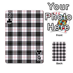 MacPherson Tartan Playing Cards 54 Designs from ArtsNow.com Front - Club6