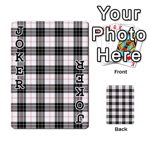 MacPherson Tartan Playing Cards 54 Designs from ArtsNow.com Front - Joker1