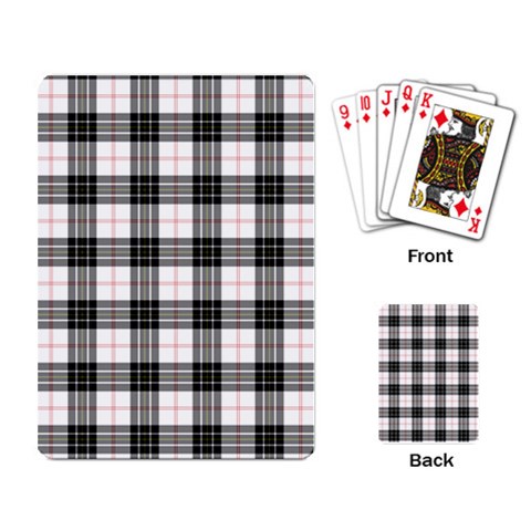 MacPherson Tartan Playing Cards Single Design from ArtsNow.com Back