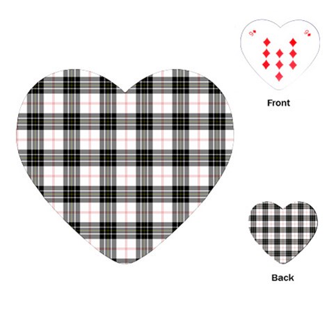 MacPherson Tartan Playing Cards (Heart) from ArtsNow.com Front