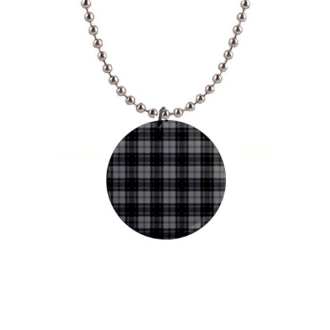 Douglas Tartan 1  Button Necklace from ArtsNow.com Front
