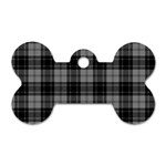 Douglas Tartan Dog Tag Bone (Two Sides)