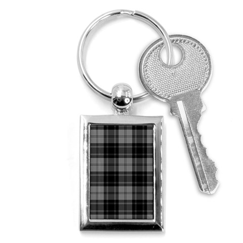 Douglas Tartan Key Chain (Rectangle) from ArtsNow.com Front