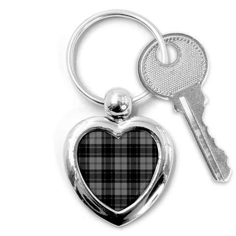 Douglas Tartan Key Chain (Heart) from ArtsNow.com Front