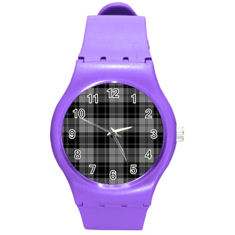 Douglas Tartan Round Plastic Sport Watch (M) from ArtsNow.com Front
