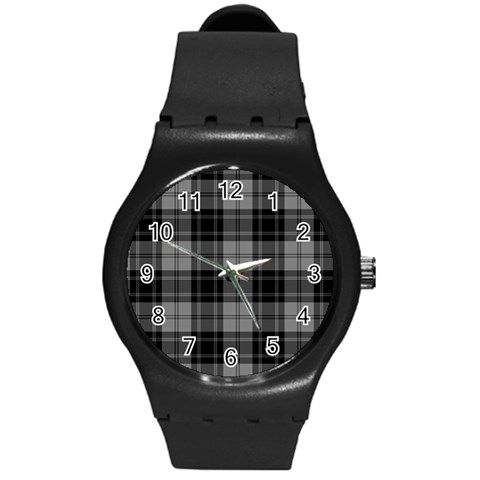 Douglas Tartan Round Plastic Sport Watch (M) from ArtsNow.com Front