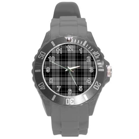 Douglas Tartan Round Plastic Sport Watch (L) from ArtsNow.com Front