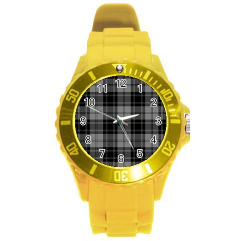 Douglas Tartan Round Plastic Sport Watch (L) from ArtsNow.com Front
