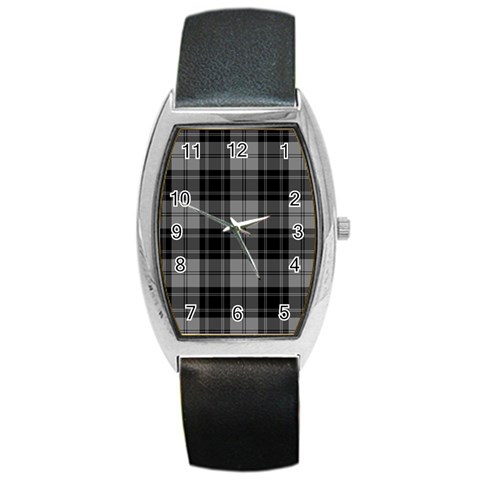 Douglas Tartan Barrel Style Metal Watch from ArtsNow.com Front
