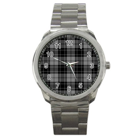 Douglas Tartan Sport Metal Watch from ArtsNow.com Front