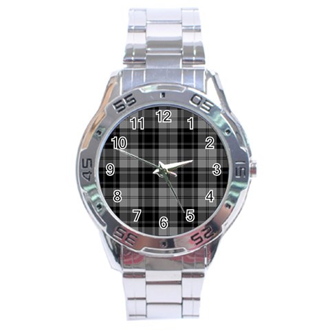 Douglas Tartan Stainless Steel Analogue Watch from ArtsNow.com Front