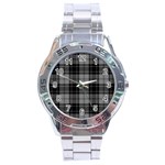 Douglas Tartan Stainless Steel Analogue Watch