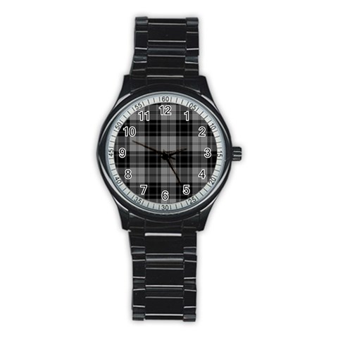 Douglas Tartan Stainless Steel Round Watch from ArtsNow.com Front