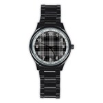 Douglas Tartan Stainless Steel Round Watch