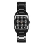 Douglas Tartan Stainless Steel Barrel Watch