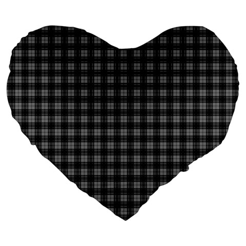 Douglas Tartan Large 19  Premium Flano Heart Shape Cushion from ArtsNow.com Front