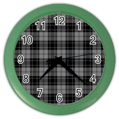Douglas Tartan Color Wall Clock from ArtsNow.com Front