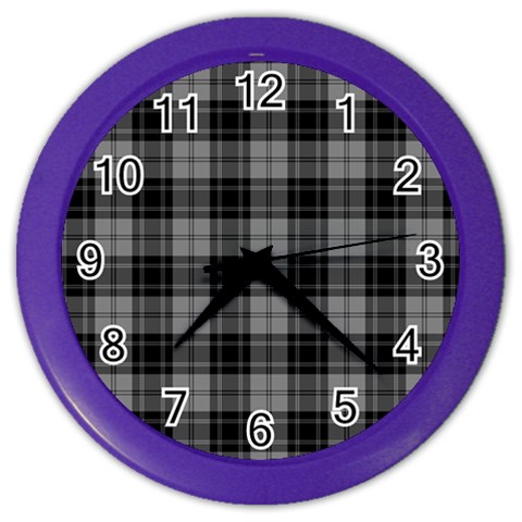 Douglas Tartan Color Wall Clock from ArtsNow.com Front