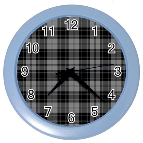 Douglas Tartan Color Wall Clock from ArtsNow.com Front